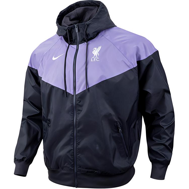Nike F C Liverpool Space Purple Hooded Loose Football Jacket  FD8374-567