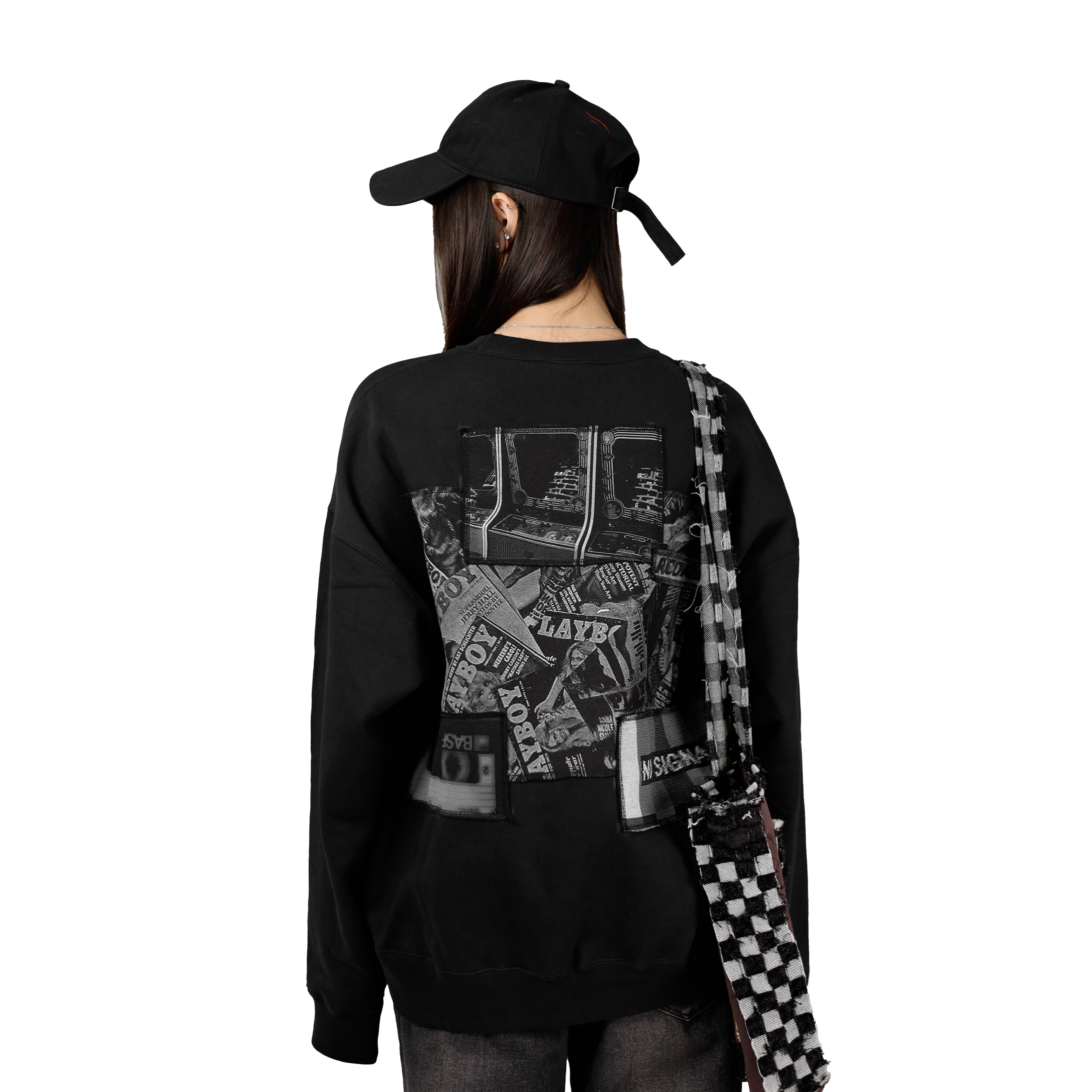 Nike Fantasy "Signal Lost" Embroidered Fleece Crewneck Sweatshirt Unisex Black DA0318-010-Signal-Loss 圖 5