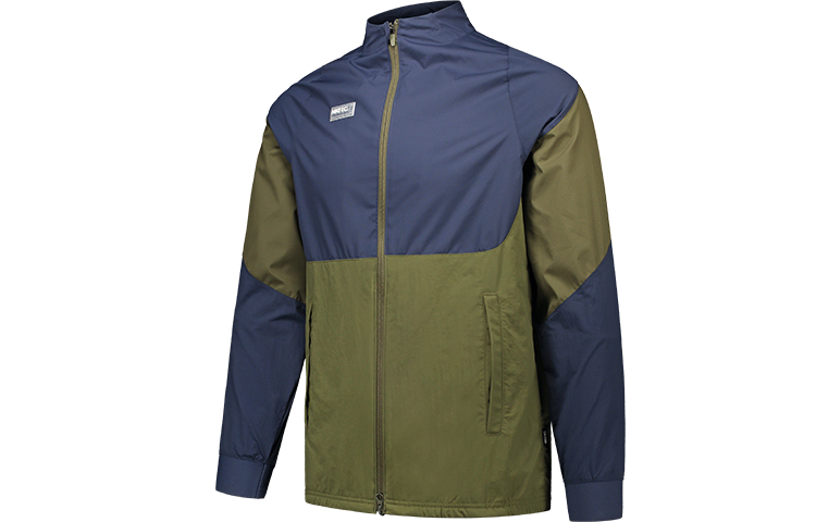 Nike FC AWF Olive Green Retro Colorblock Windbreaker Jacket CW5500-222