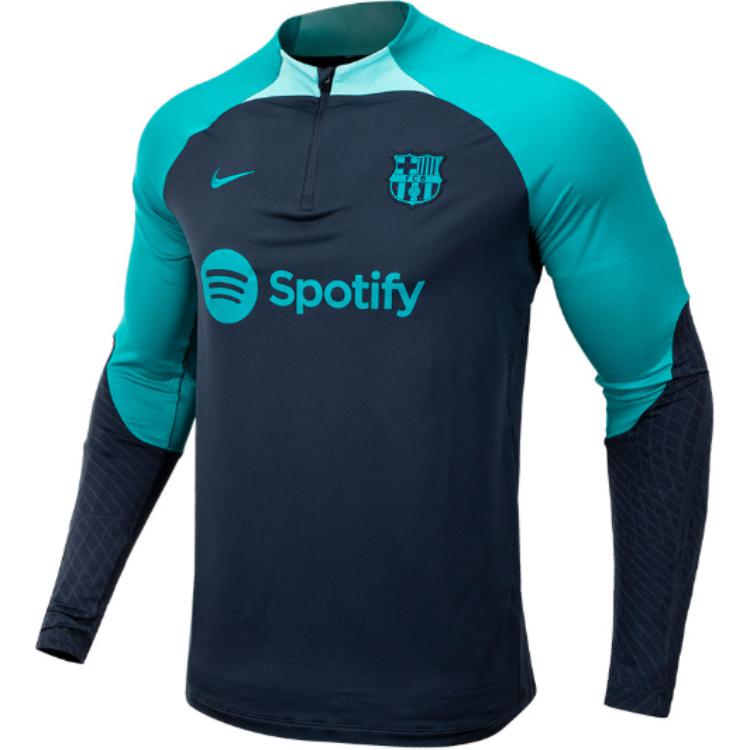 Nike FC Barcelona 23/24 Fan Training Top Half-Zip Long-Sleeve Blue DZ0840-438