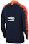Lookbook Nike FC Barcelona Half-Zip Retro Jaket Track Pria - Deep Navy 943165-452