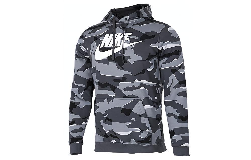 Nike Fleece-Lined Hoodie American Style - Gray AR2868-065