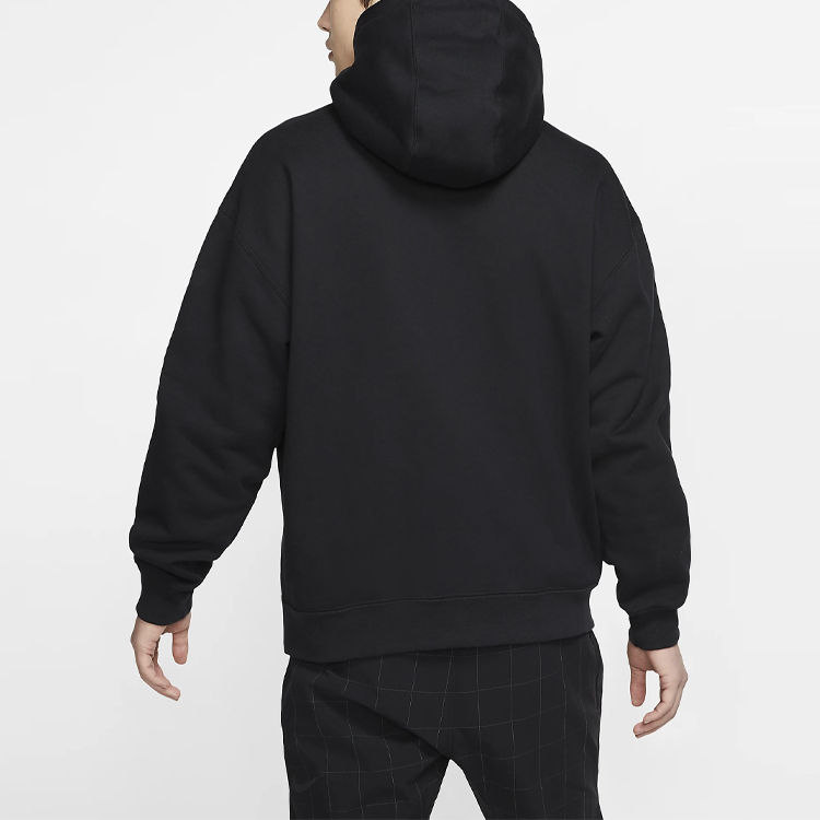 Details for 耐克男士黑色抓绒抽绳连帽衫 CD6393-010
