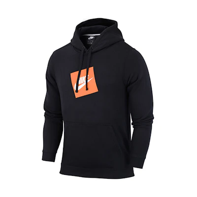Nike Fleece Pullover Hoodie Black Casual Sportswear CW6414-010