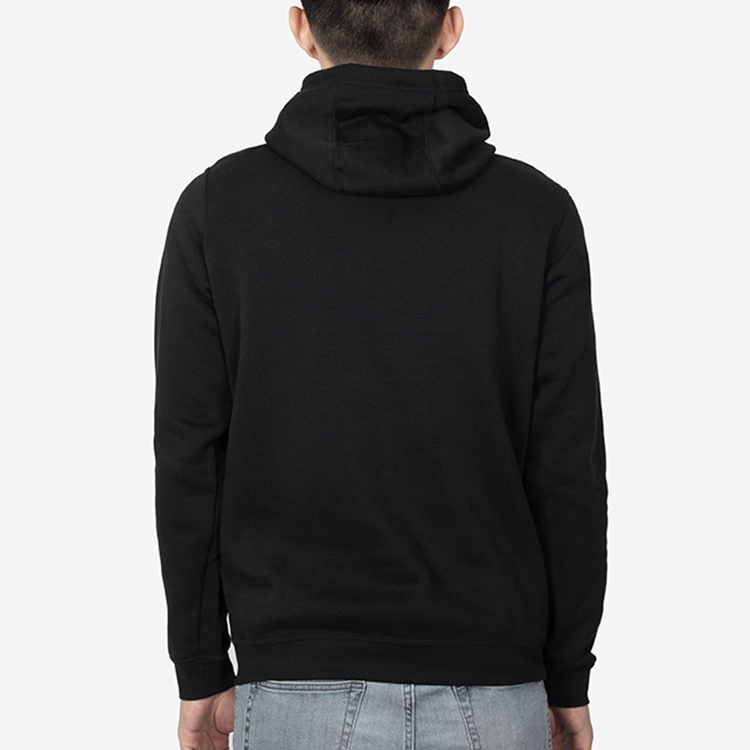 Nike Fleece Pullover Hoodie Black Casual Sportswear CW6414-010 圖 4