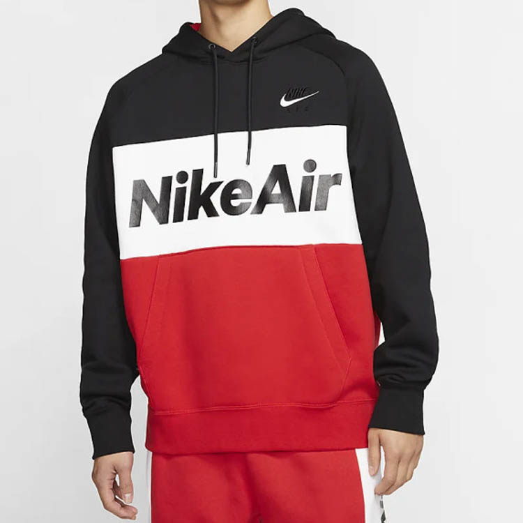 Nike Fleece Pullover Hoodie with Letter Logo Print Black CJ4825-011 圖 4