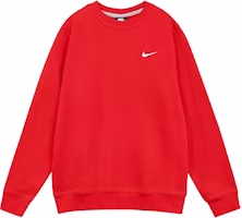 Nike Fleece Red Pullover Sweatshirt Warm Layer 916609-657 Nike Fleece Red Pullover Sweatshirt Warm Layer 916609-657