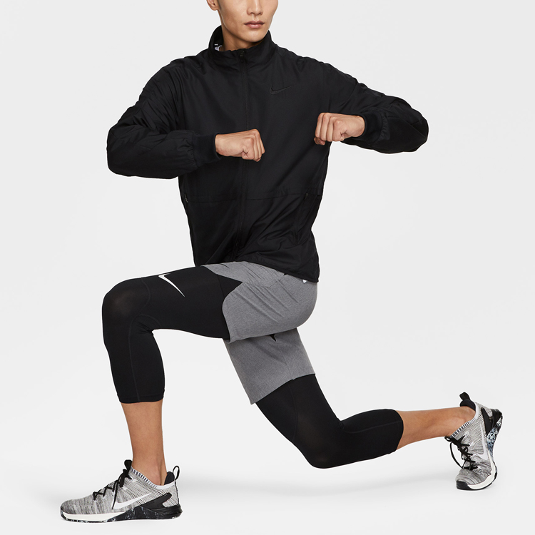 Nike Flex Hybrid Windbreaker Jacket Black - Spring Athletic Stand Collar CU6739-010 圖 4