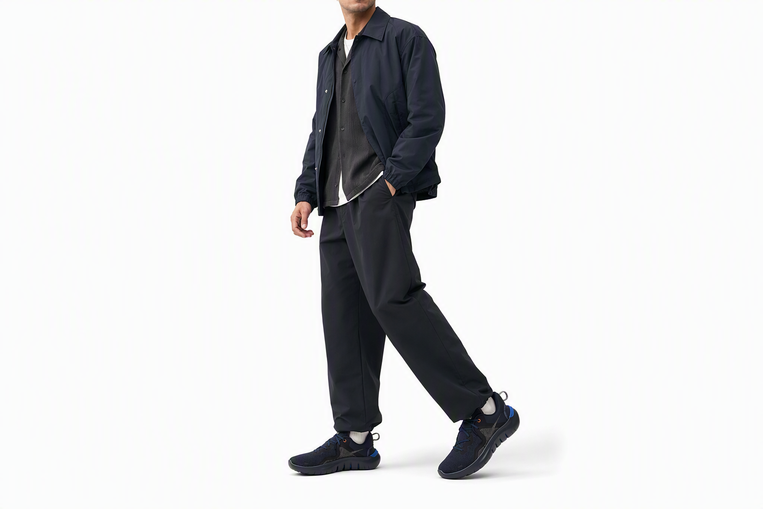Order Nike Flex Run 2021 'Midnight Navy' Lelaki Kasut Larian CW3408-400