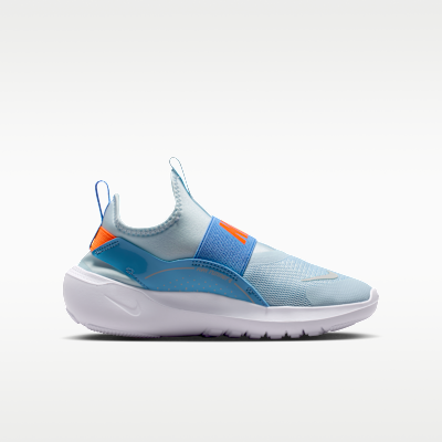 Lookbook Nike Flex Runner 4 Blu Ghiaccio/Blu Calcio/Grigio Chiaro/Arancione Totale IF2893-407