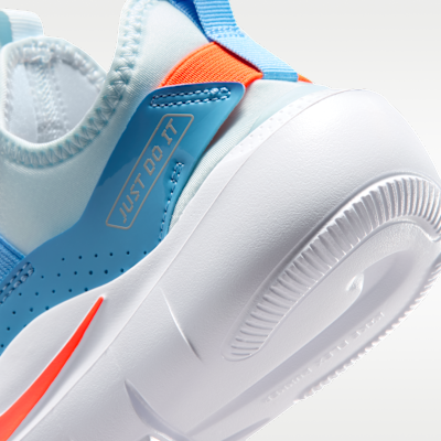Cheap Nike Flex Runner 4 Blu Ghiaccio/Blu Calcio/Grigio Chiaro/Arancione Totale IF2893-407