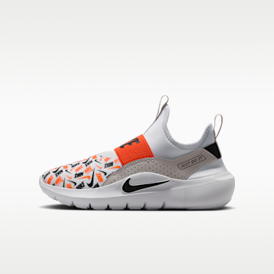(Youth) Nike Flex Runner 4 White/Safety Orange/Bust Gray/Black IO9506-100