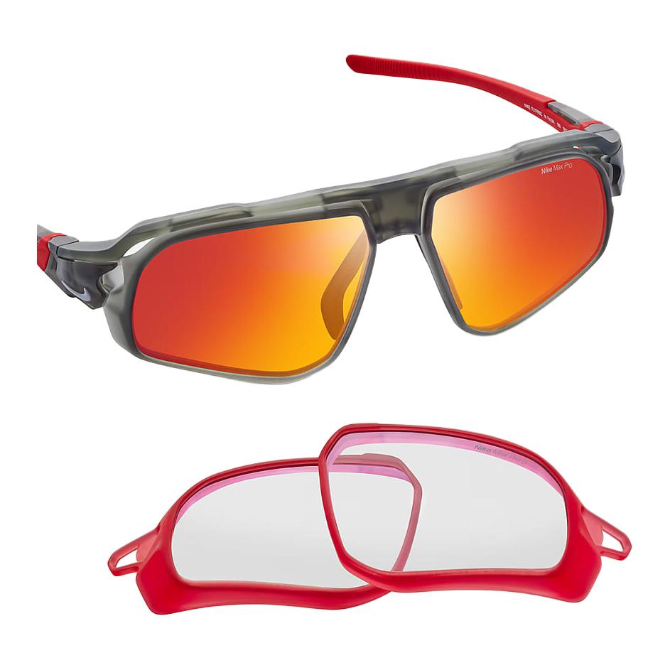 Shop 耐克男女款黑红飞行员软脚软鼻垫太阳镜 FV2391-060