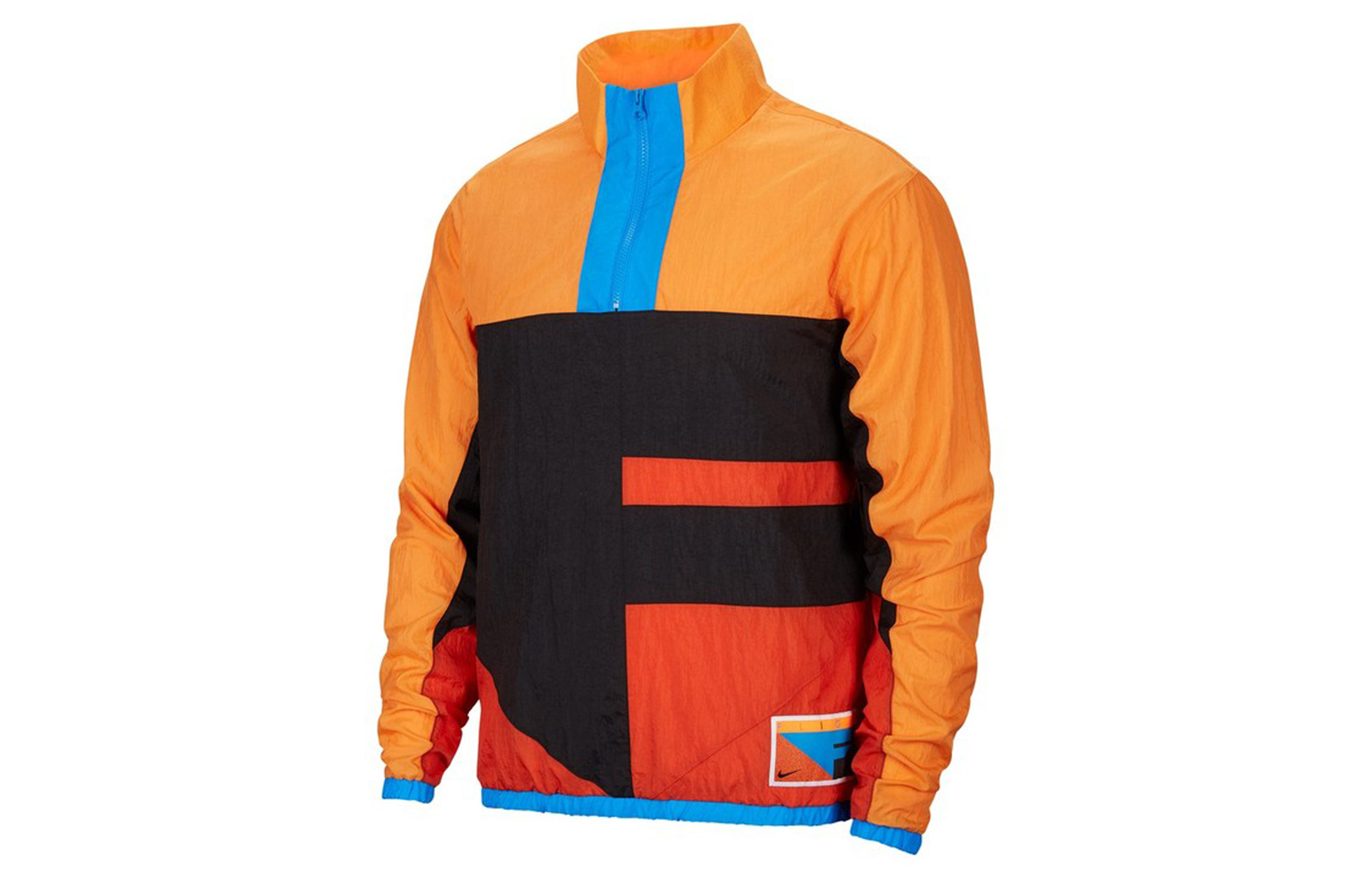 Nike Flight Jacket Retro Half-Zip Hoodie Black/Orange CN8509-010