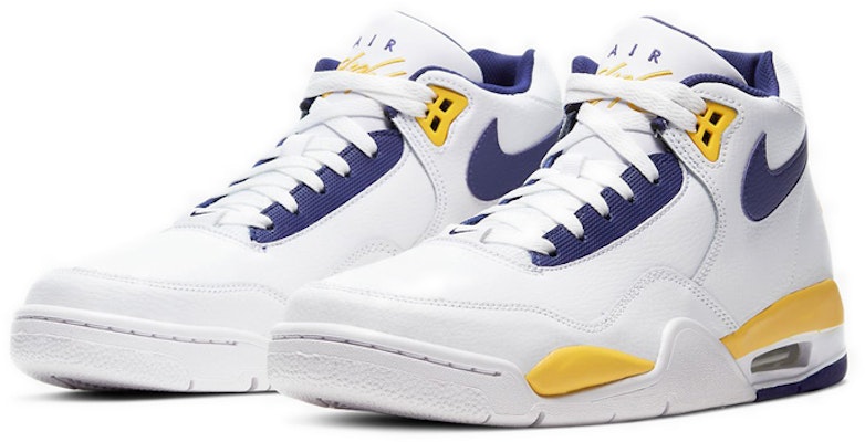 Nike Flight Legacy 'Lakers' Sepatu Basket BQ4212-102 Lookbook Nike Flight Legacy 'Lakers' Sepatu Basket BQ4212-102