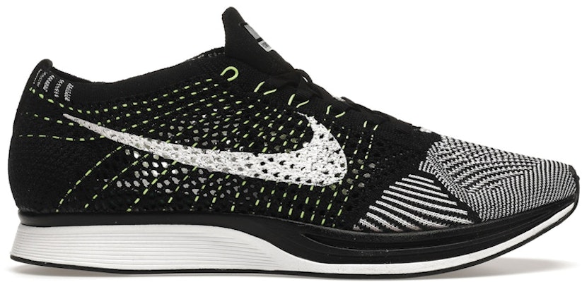Nike Flyknit Racer Black White Volt 526628 011