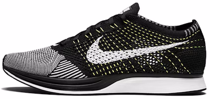 Nike Flyknit Racer 'Black White Volt' 526628-011 Nike Flyknit Racer 'Black White Volt' 526628-011