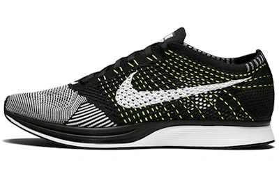 Nike Flyknit Racer 'Black White Volt'
