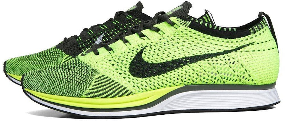 Nike Flyknit Racer 'Volt' Lelaki Wanita Sneakers 526628-721 Lookbook Nike Flyknit Racer 'Volt' Lelaki Wanita Sneakers 526628-721