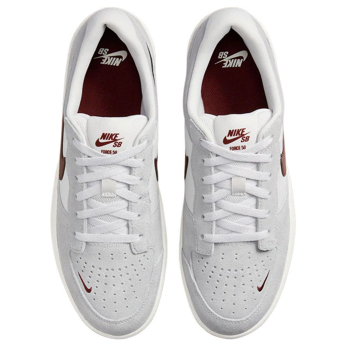 Nike Force 58 SB 'Platinum Tint Dark Red'