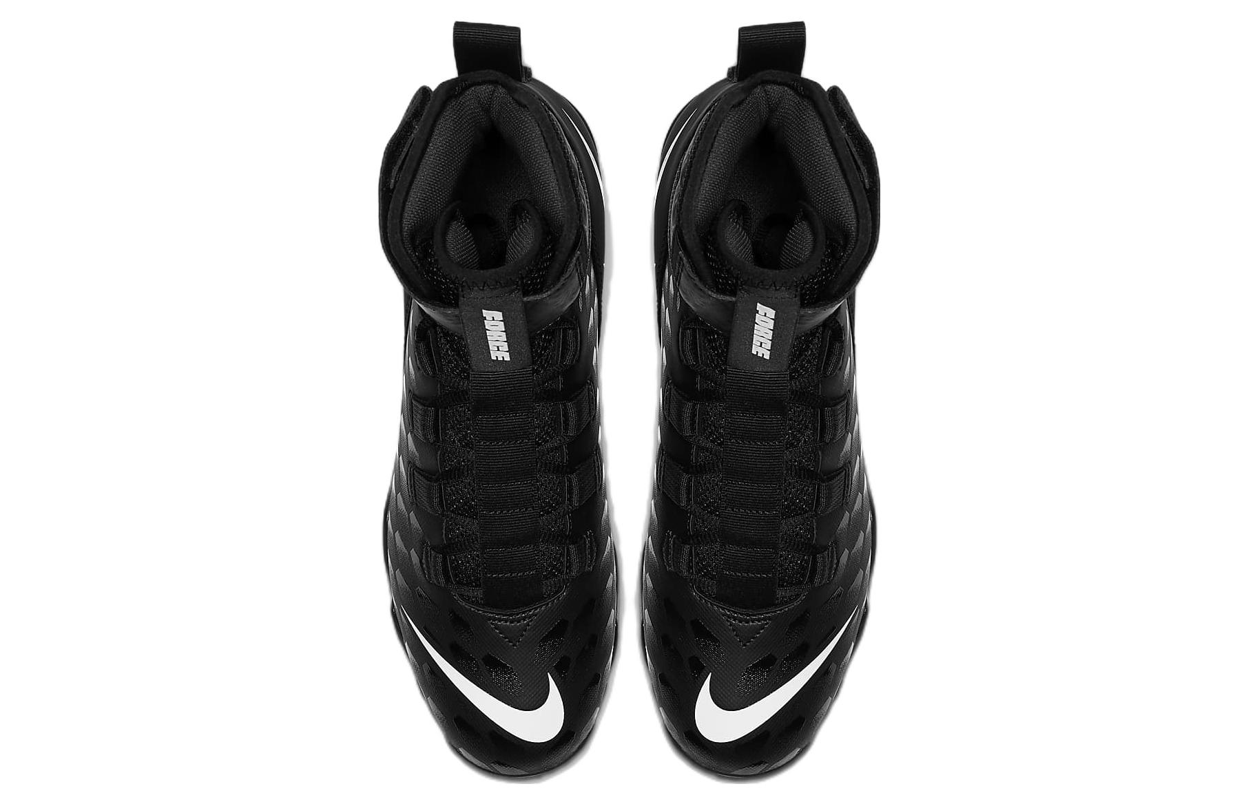 Lookbook Nike Force Savage Shark 2 輕便耐磨防滑 高筒 美式橄欖球鞋 男款 黑白