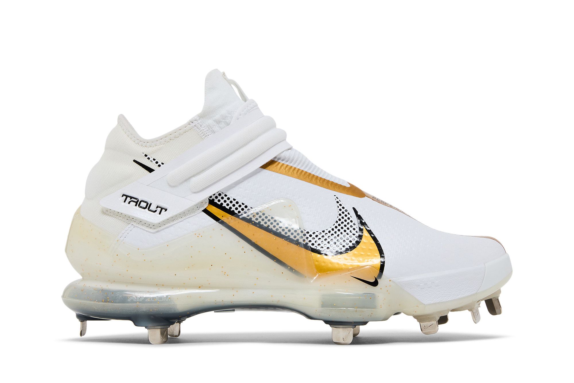 Nike Force Zoom Trout 7 Pro Mid 'White Metallic Gold' CI3134-106
