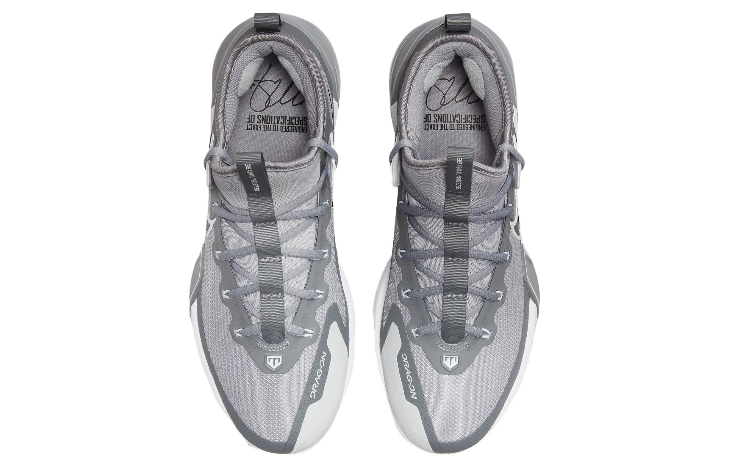 Shop Nike Force Zoom Trout 9 Elite 防滑耐磨支撐 低幫 訓練鞋 男款 灰白色