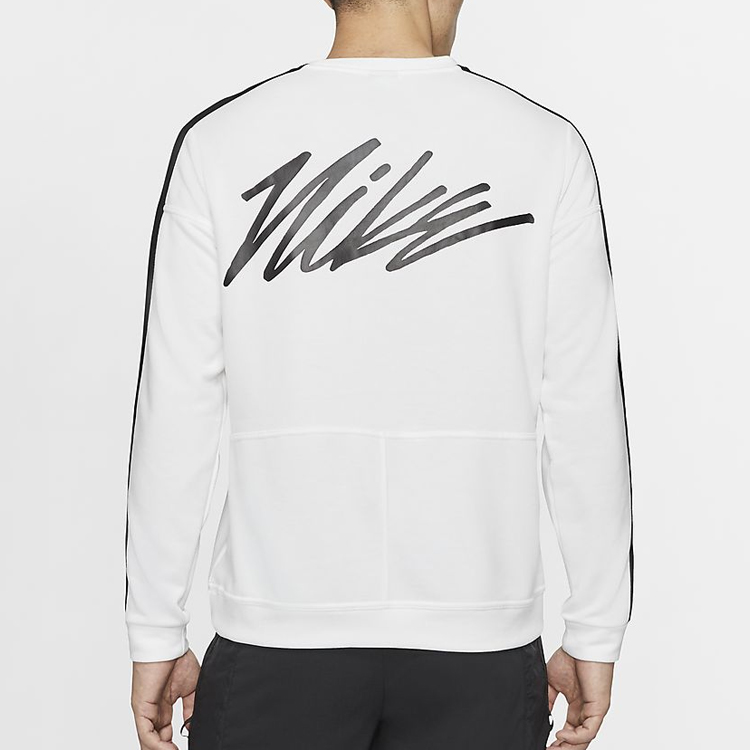 Purchase Nike Four-Swoosh Logo Knit Training Sweatshirt White DB4210-100
