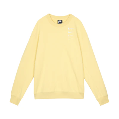 Nike Four Swoosh Gradient Sweatshirt Pullover - Washed Lemon Yellow DB9408-742