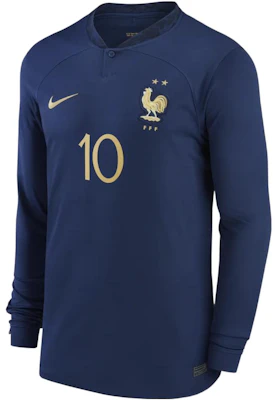 Nike France 2022/23 Home Jersey Long Sleeve Mbappé #10 Midnight Navy . FN5131684-FFF Buy Nike France 2022/23 Home Jersey Long Sleeve Mbappé #10 Midnight Navy . FN5131684-FFF