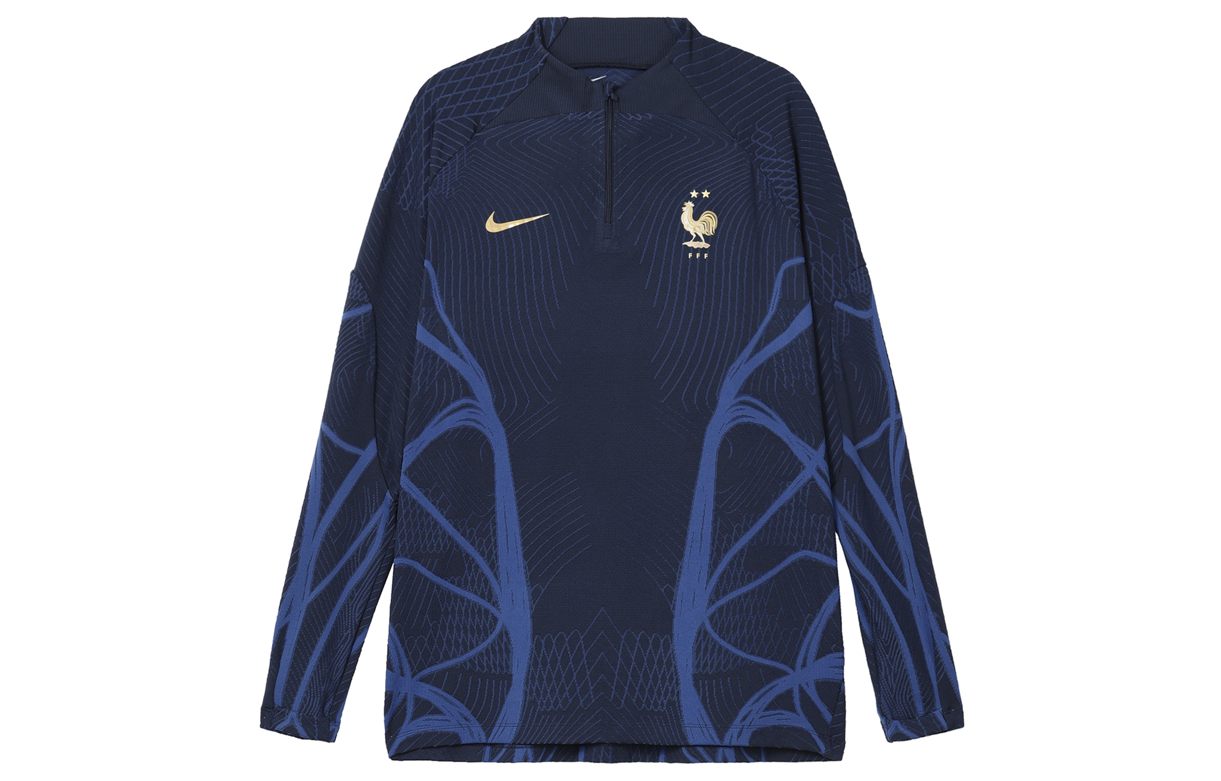 Nike France World Cup Dri-Fit ADV Player Long-Sleeve Training Tee Blue Mens. DH6423-410