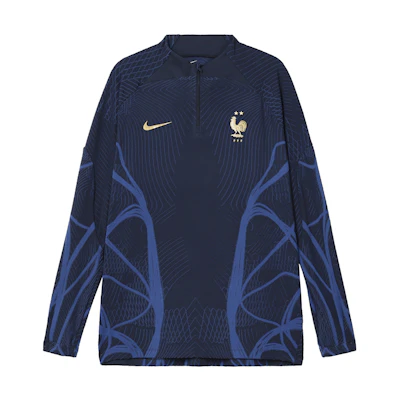 Nike France World Cup Dri-Fit ADV Player Long-Sleeve Training Tee Blue Mens. DH6423-410