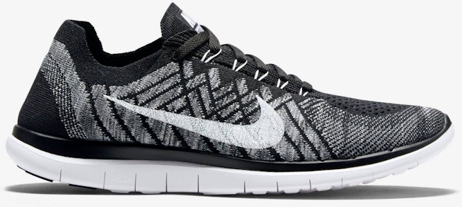 耐吉 Free RN 4.0 Flyknit 低帮跑步鞋 男款 黑灰色 飞线 1