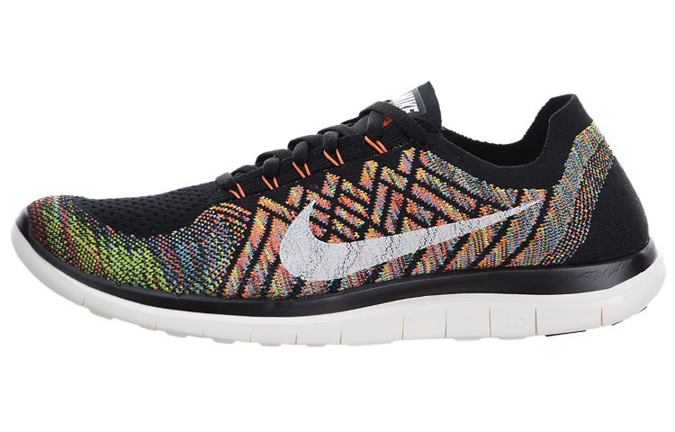 Nike Free 4.0 Flyknit 'Black Multi-Color' 717075-011