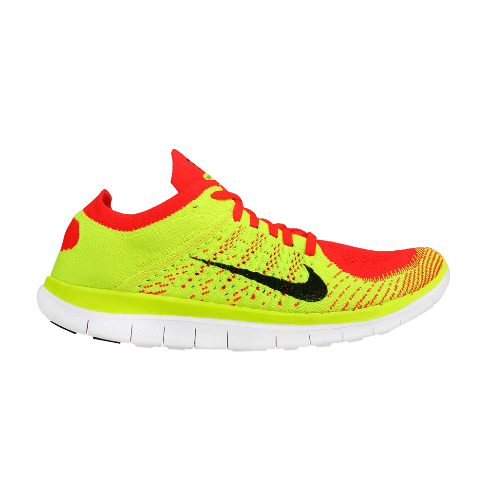 Nike Free 4.0 Flyknit 'Bright Crimson Volt' 631053-602