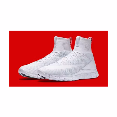 Nike Free Flyknit Mercurial 'Triple White'