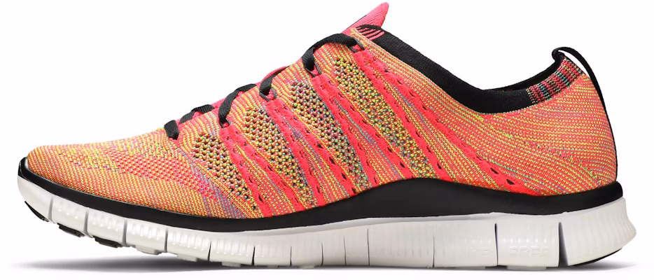 Nike Free Flyknit NSW 'Pink Flash' Rosa Fluorescente 599459-600 Lookbook Nike Free Flyknit NSW 'Pink Flash' Rosa Fluorescente 599459-600