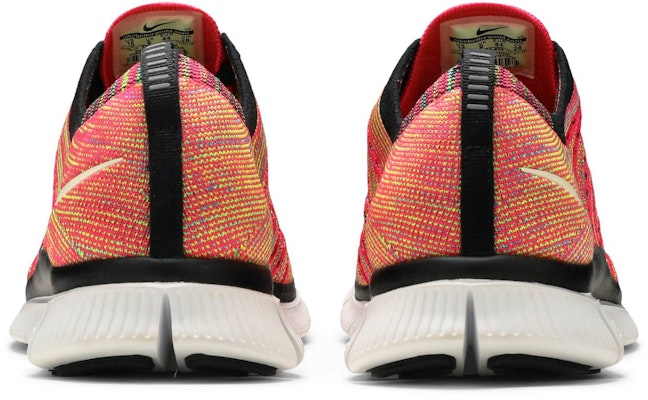 Nike Free Flyknit NSW 'Pink Flash' Rosa Fluorescente 599459-600 Details for Nike Free Flyknit NSW 'Pink Flash' Rosa Fluorescente 599459-600