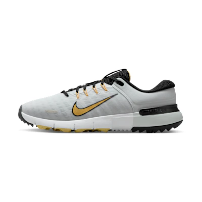 Nike Free Golf NN White/Black/Pure Platinum/Topaz Gold