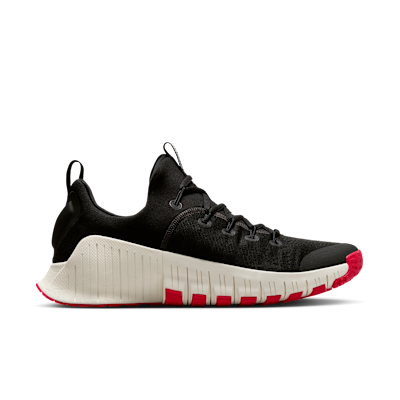 Lookbook Nike Free Metcon 6 Sepatu Training Hitam/Merah University/Sail FJ7127-006