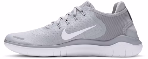 Shop Nike Free RN 2018 減震防滑耐磨 低筒 跑步鞋 灰色
