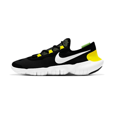 Nike Free RN 50 2020 'Black White Yellow'