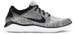 (W) Nike Free RN Flyknit 2018 'Putih Hitam' 942839-101