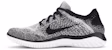 (W) Nike Free RN Flyknit 2018 'Putih Hitam' 942839-101