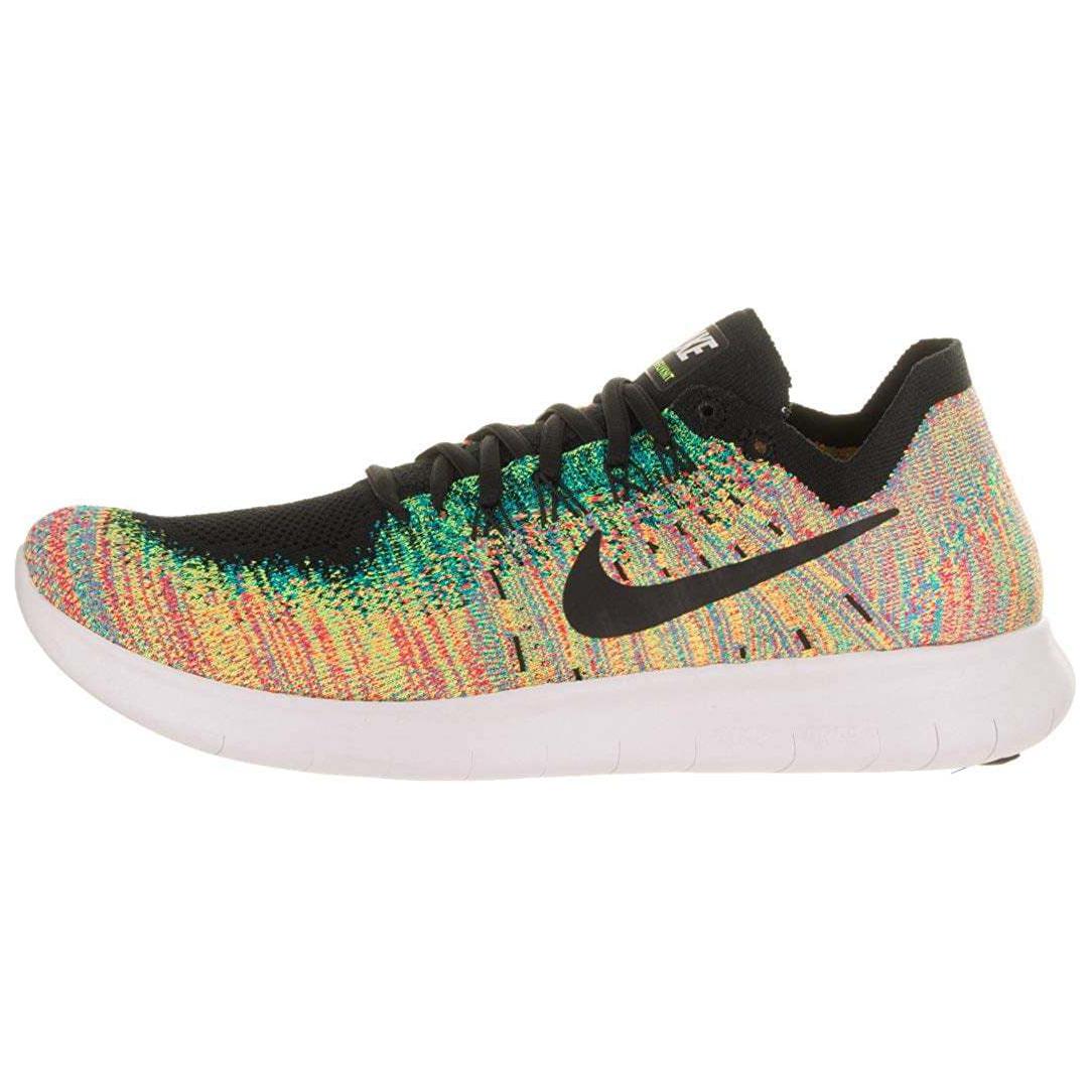 Nike Free RN Flyknit Running Shoes Yellow Green 2017 Lightweight & Comfy 880843-005