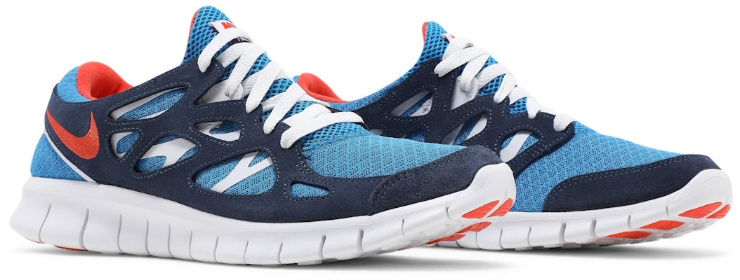 Nike Free Run 2 'Light Photo Blue Orange' Lelaki Perempuan Kasut Sukan 537732-403 Cheap Nike Free Run 2 'Light Photo Blue Orange' Lelaki Perempuan Kasut Sukan 537732-403