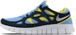 Nike Free Run 2 Biru Universiti Kuning Navy Strike 537732-408