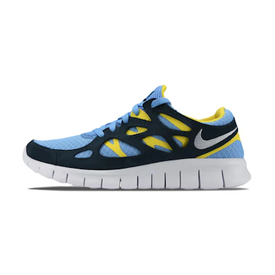 Nike Free Run 2 University Blue Navy Yellow Strike