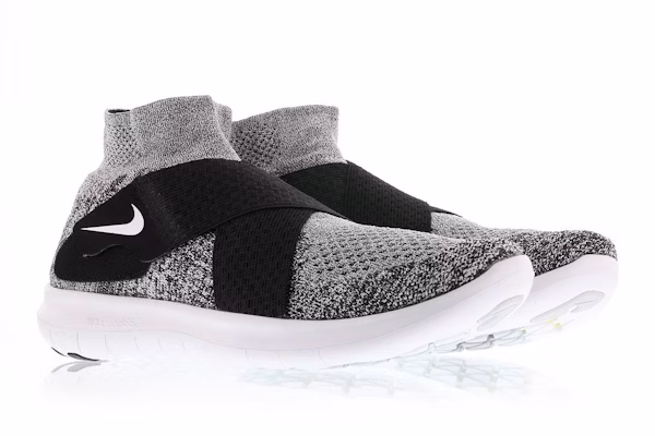 Nike Free Run Motion Flyknit 2017 Black White 880845 001