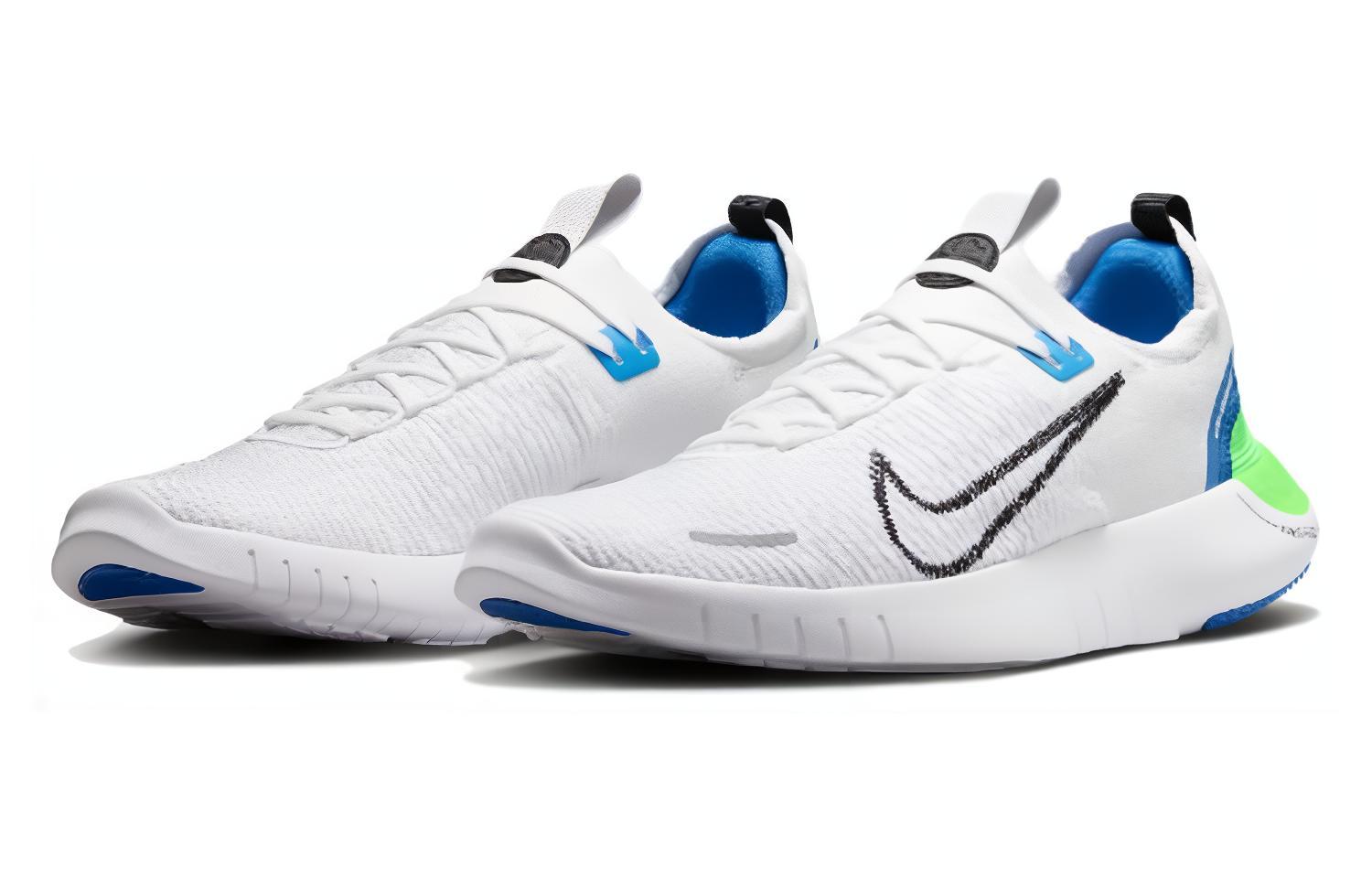 Shop Nike Free Run NN 防滑耐磨 低筒 跑步鞋 男款 白色